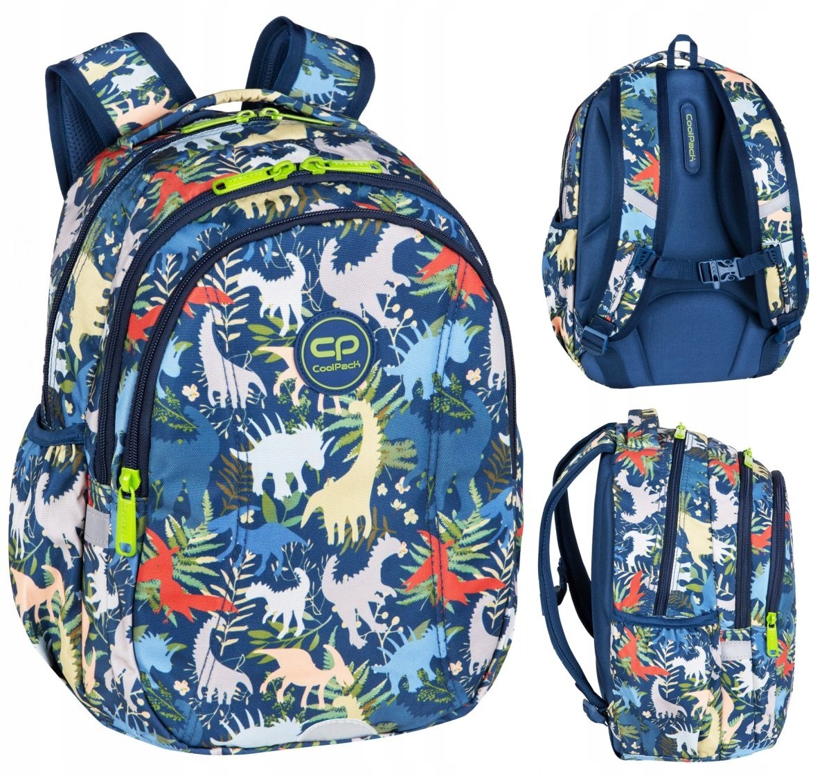 Školský batoh CoolPack JOY S 21L s motívom dinosaurov, DINO PARK